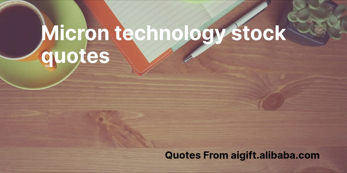 micron technology stock quotes