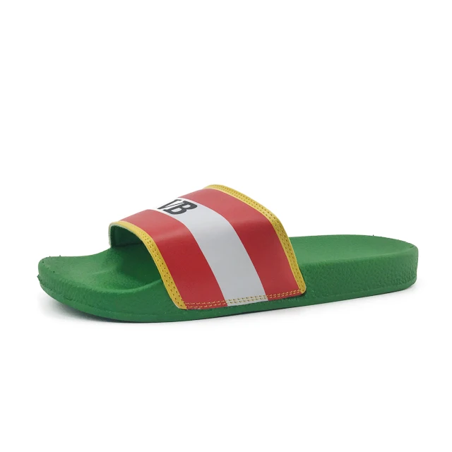 

Greatshoe 2019 custom logo slide sandals,flat green sandal shoes latest design custom slippers, Requirement