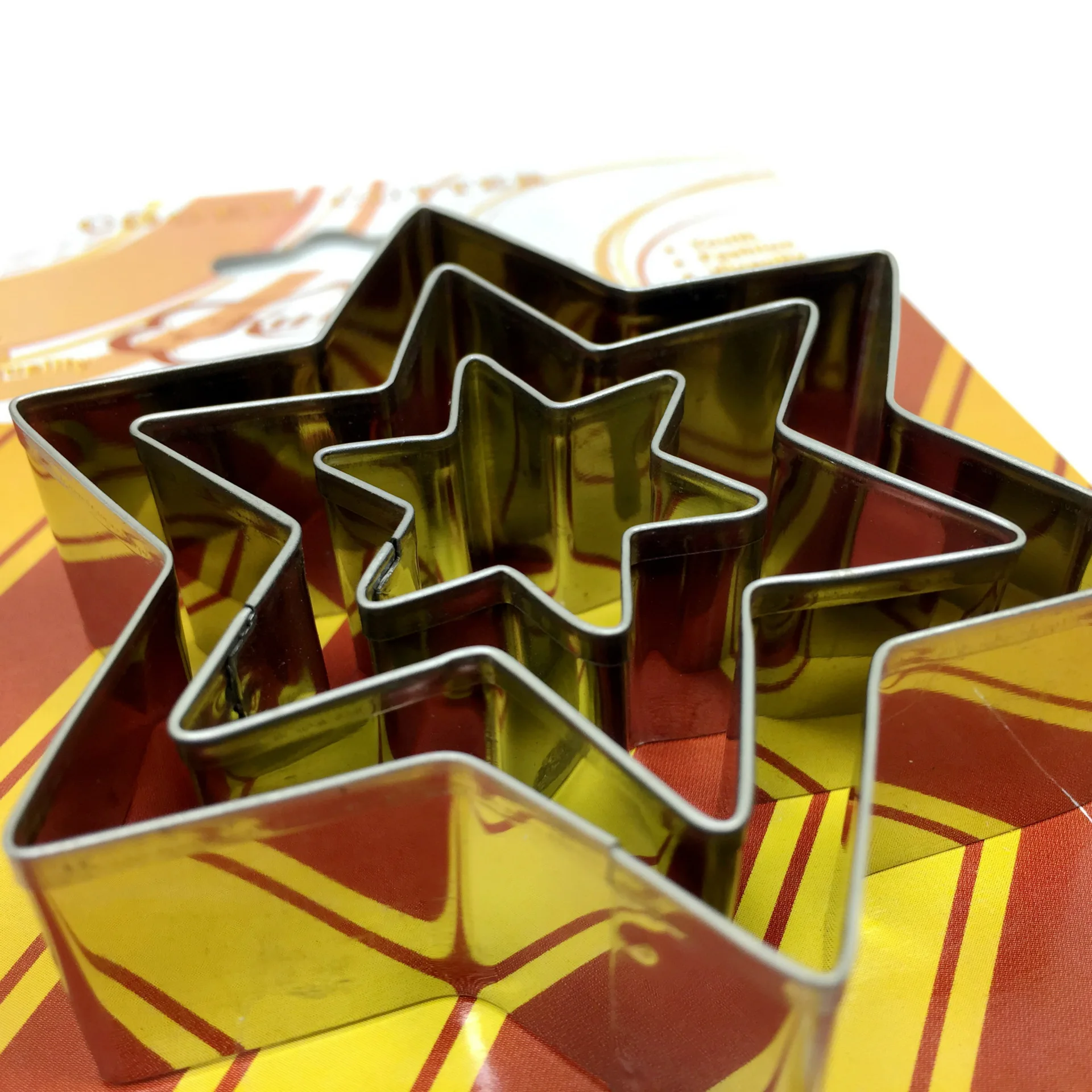 

Factory In Stock Wholesale Star Cake Mold Stainless Steel Biscuit Mold DIY Baking Tool Cake Print Mold