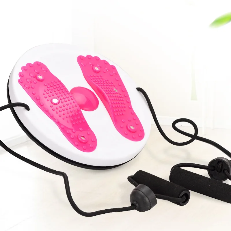 

Rope Fitness Equipment Rotating Board Platform Magnet balance Waist Wriggling Plate twisting disc, Pink/purple
