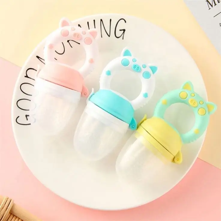 

Wholesale high quality safety large size bpa free silicone baby nipple fruit pacifier