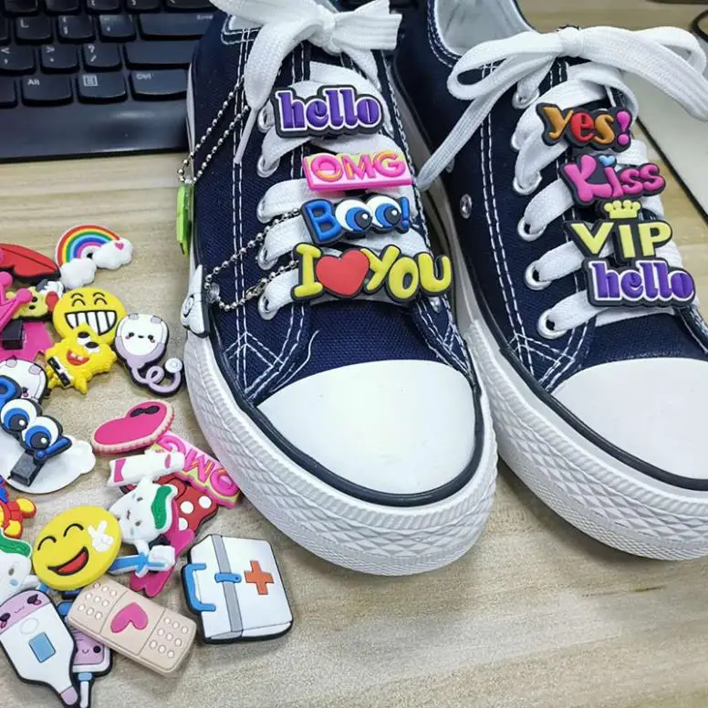 

Cute Cartoon Animal Buckle Decorations butterfly flowers letters adulting medical wholesale designer shoe charms croc, As picture show