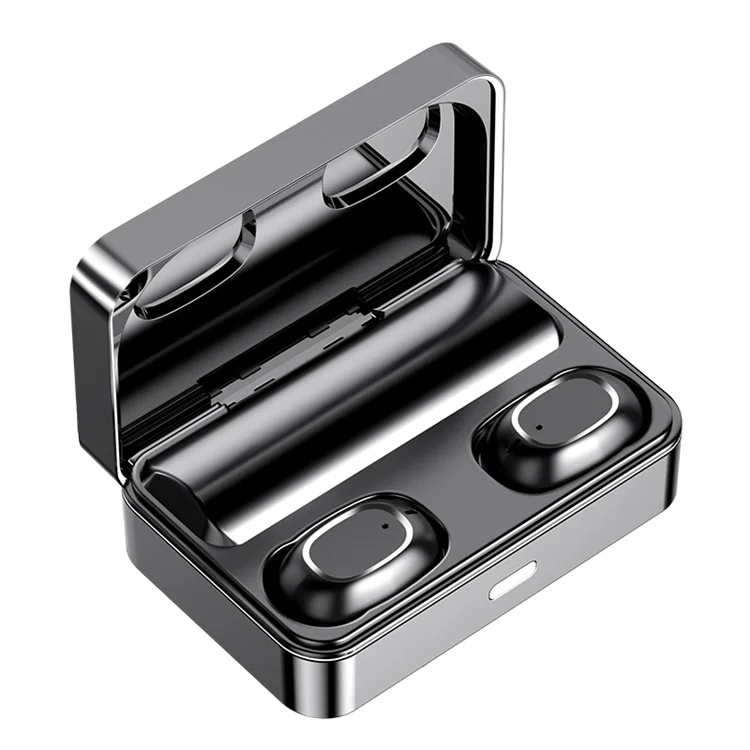 

2021 Noise Cancelling LED LCD Screen Earphones TWS Connection Wireless Earphones Durable Quality Earbuds, Black white