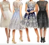 KSN1010 2019 Hot Sell Short Sleeve LACE embroidery A-Line GATSBY dress party evening Dresses Flapper