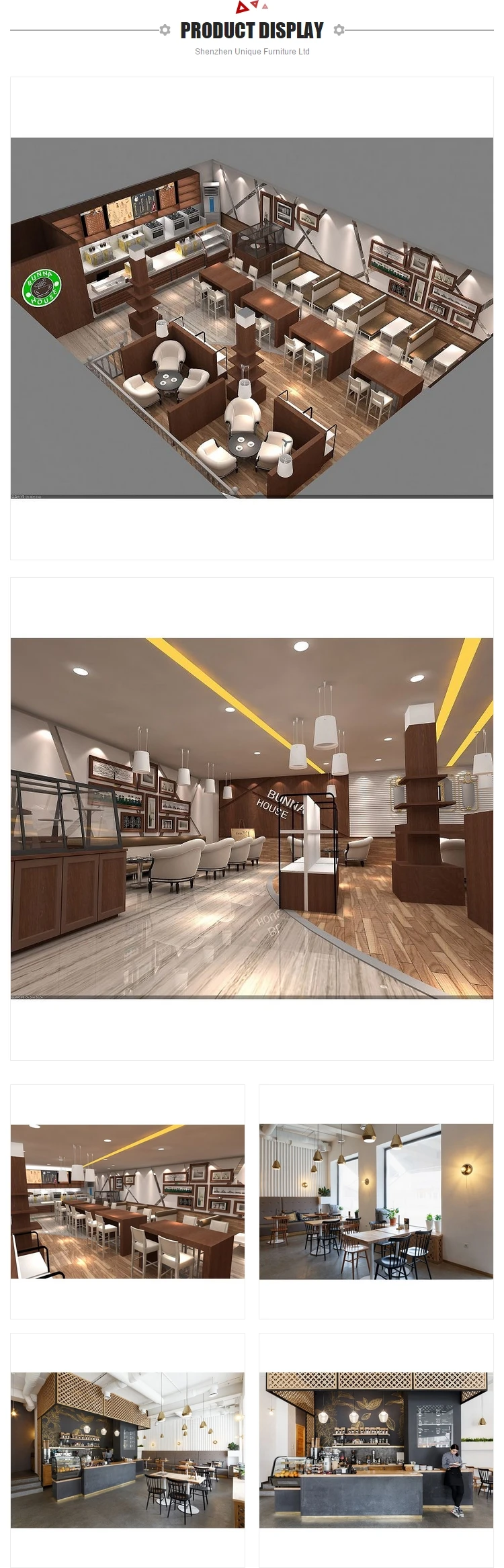 Custom-Made Coffee Bar Counter & Display Cabinet for Cafes and Retail ...