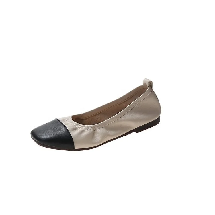 

2022 new design outdoor flat slip slippers retro square head grandma casual shoes