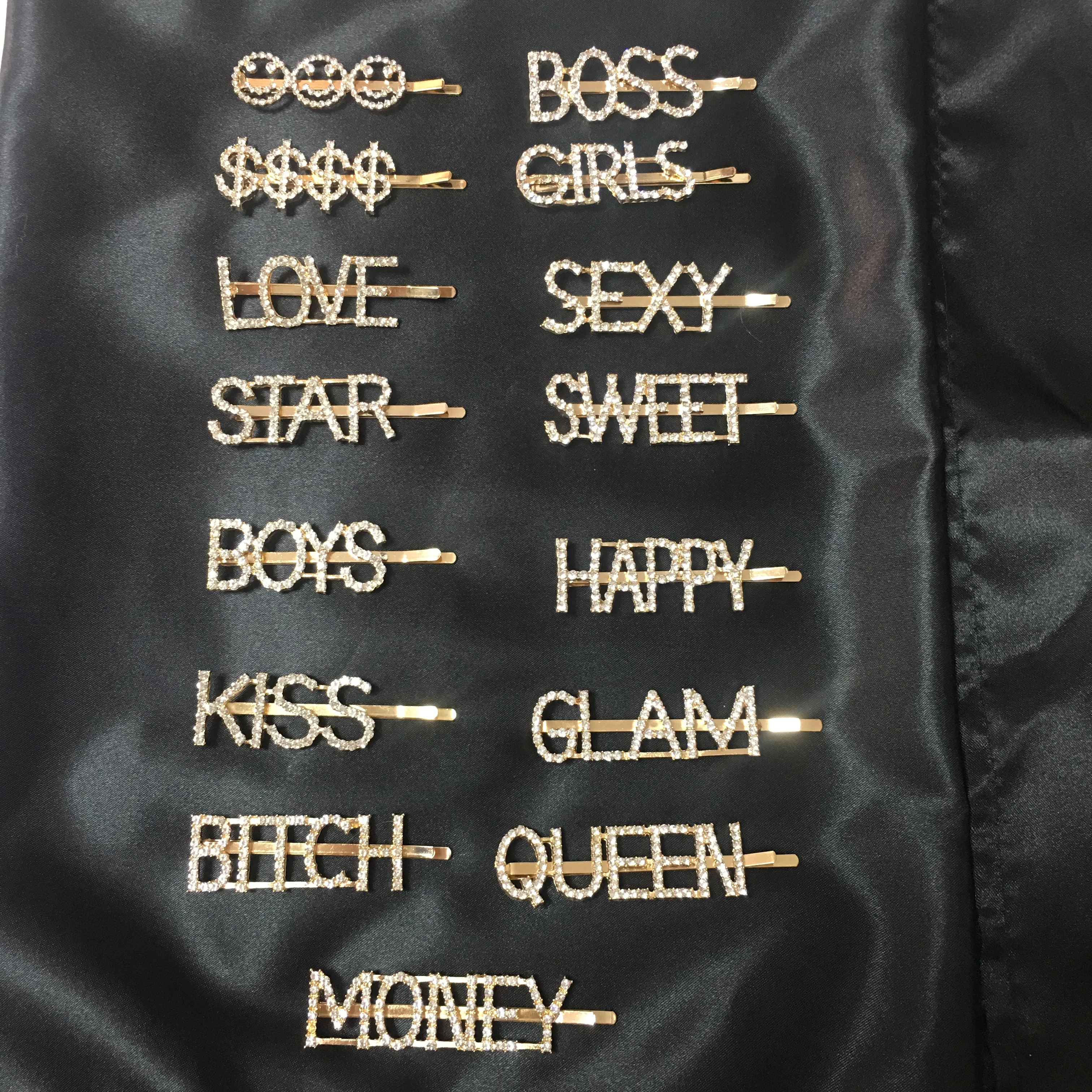 

2019 New design hair pins metal hair clips for girls custom, Silver