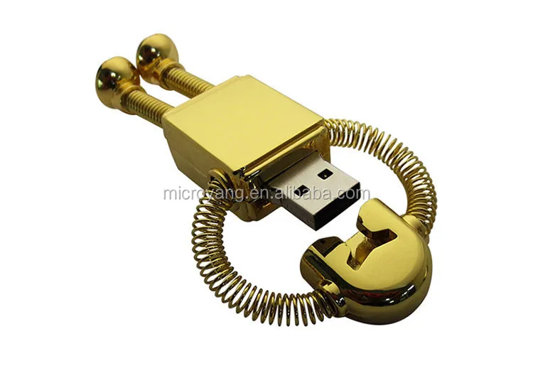Metal robot shape usb 2.0 flash drive for wholesale - ANKUX.COM