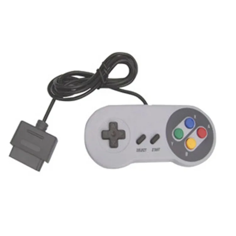 

For Super Nintendo SNES Console Portable Wired Game Controller 16 Bit Gaming Joystick Gamepad Joystick