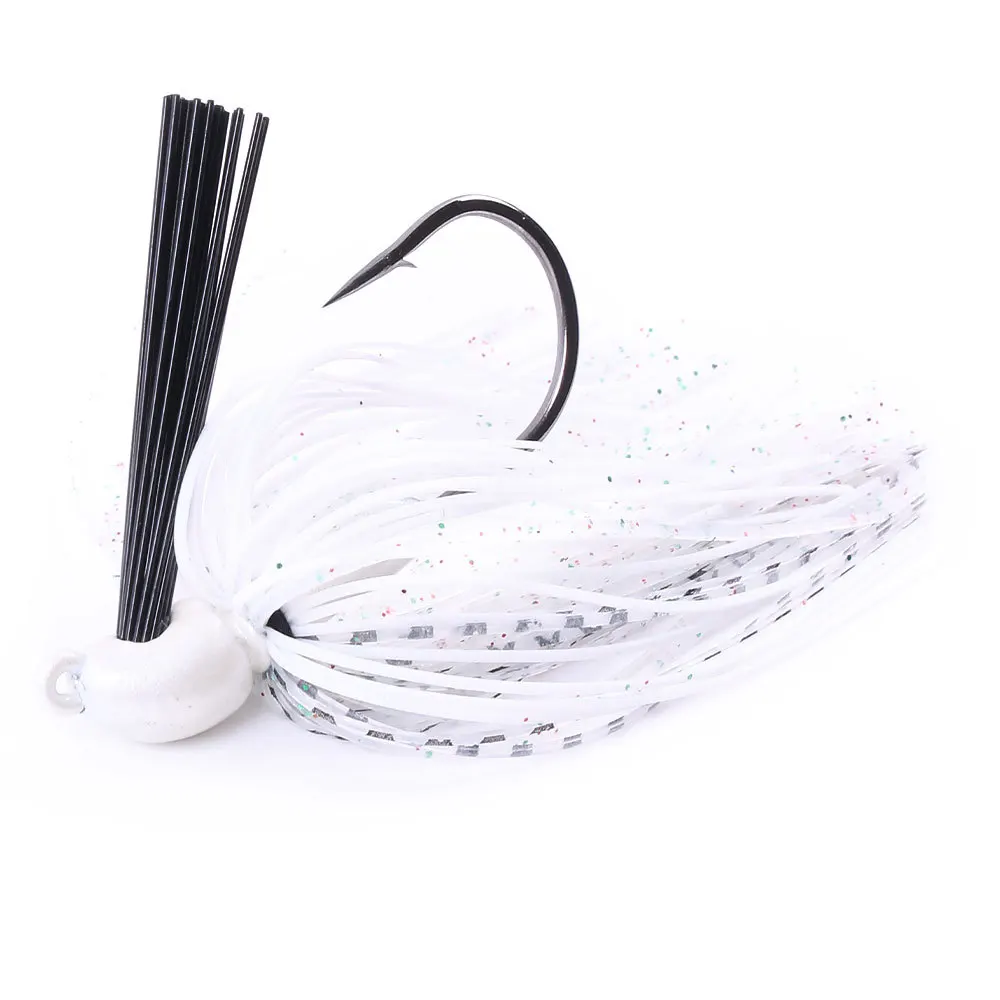 

Newbility 2021 wholesale 10g lead head hook skirts jig head hooks metal fishing lure, 8colors