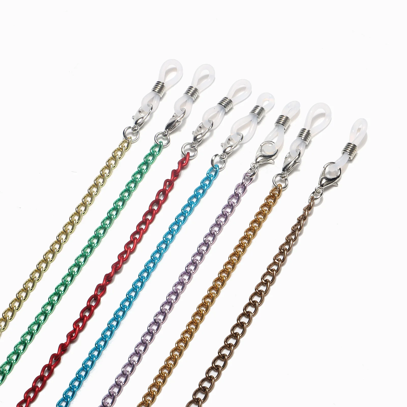 

Metal Gold Copper Alloy Hanging Sun Sunglasses Eyeglasses Reading Glasses Accessories Chain eyewear Accessory For Glasses, As picture