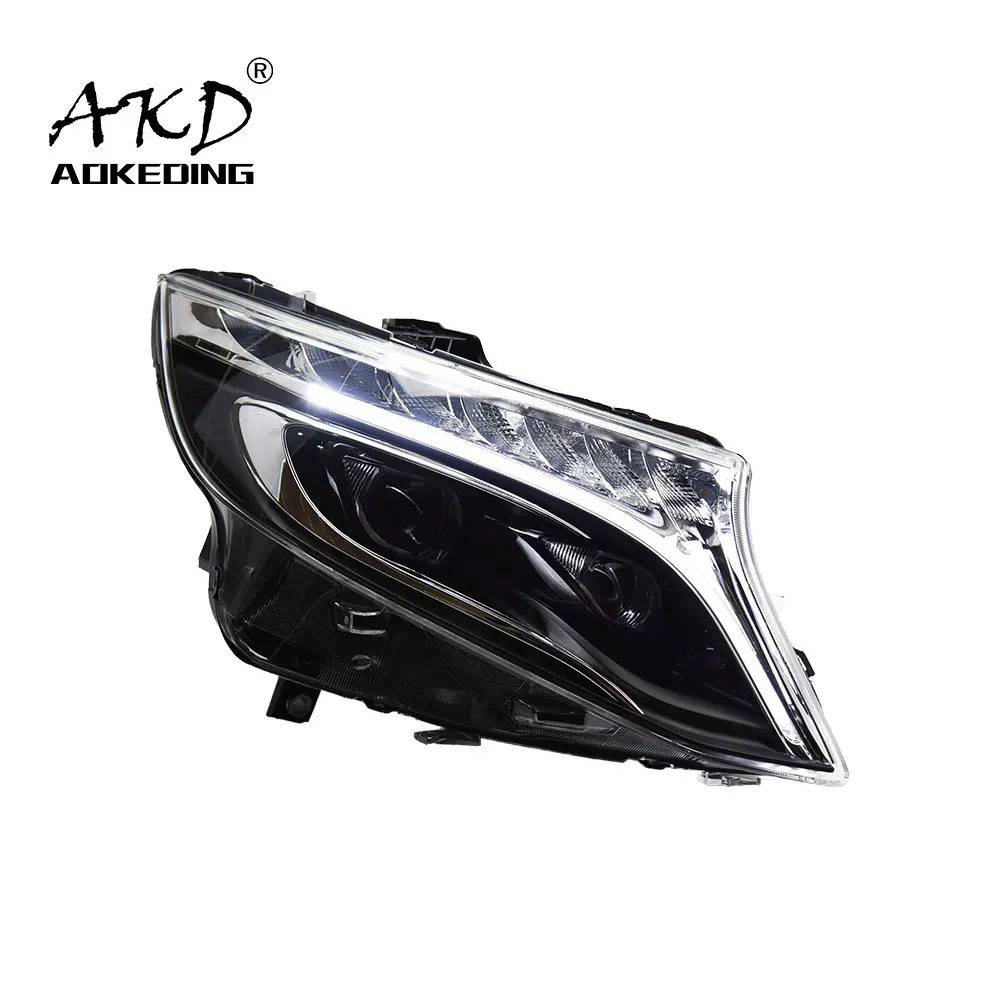 

AKD Car Styling for Vito Headlights 2016-2020 New Vito LED Headlight DRL Head Lamp Low Beam High Beam ALL LED Accessories