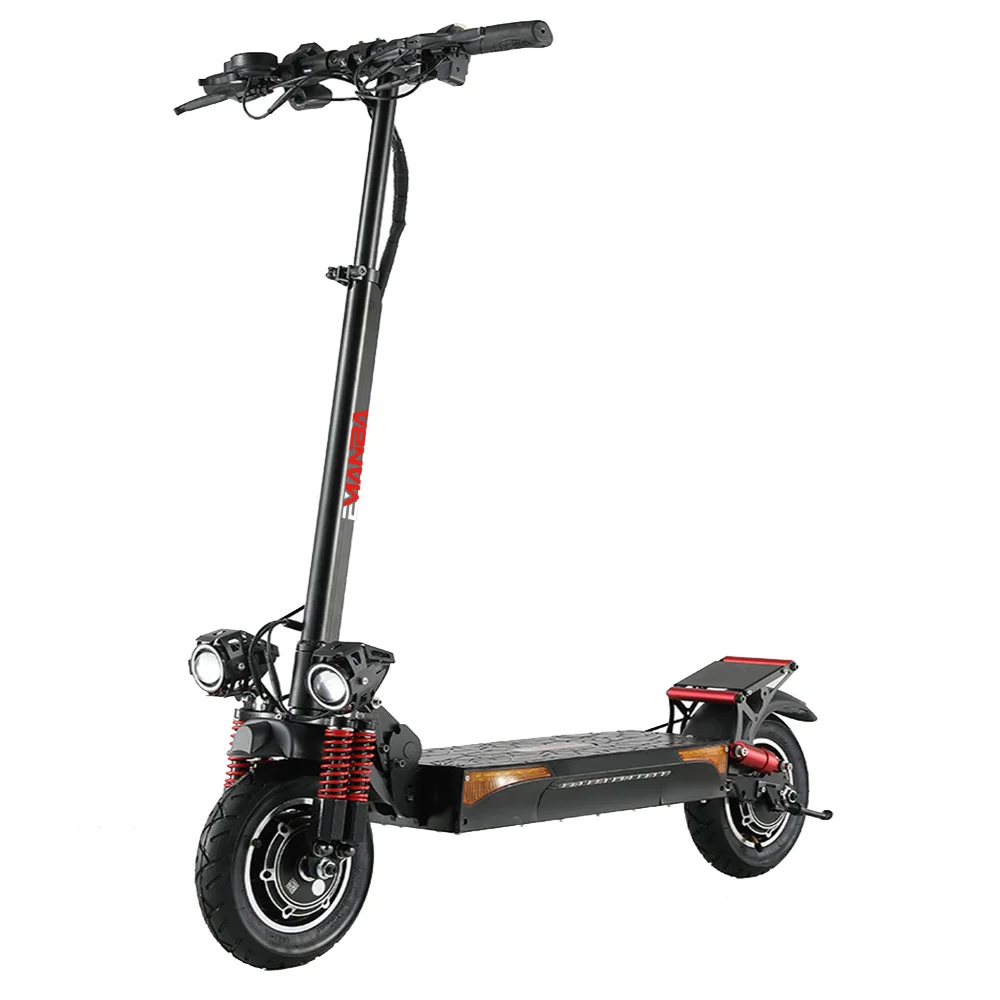 

European Union stock scooter 10-inch 500w dual-motor 45km/h long distance foldable electric scooter applic