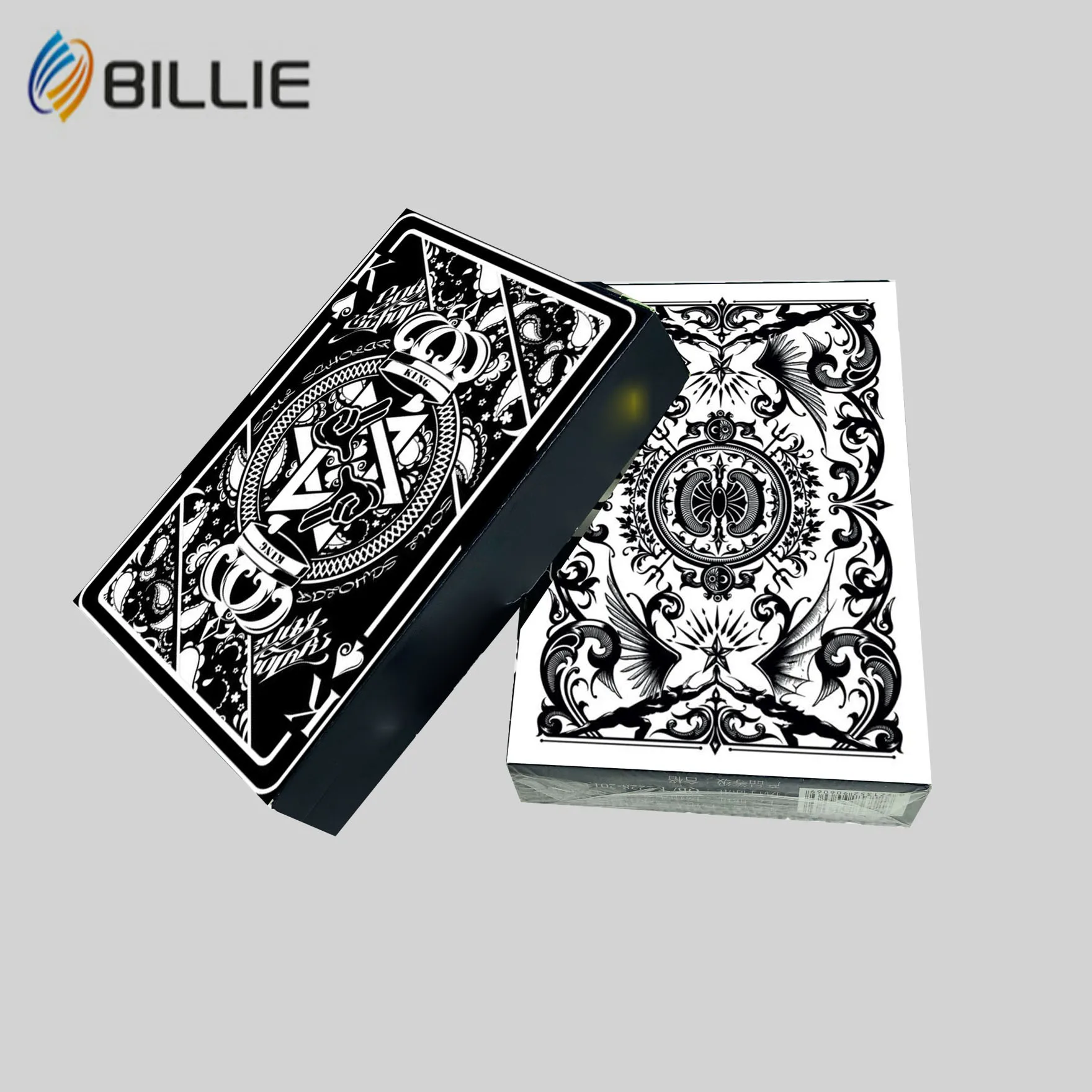 Custom High Quality Poker Printing Both Sides Black Front and Back Wholesale Bicycled Paper Playing Cards