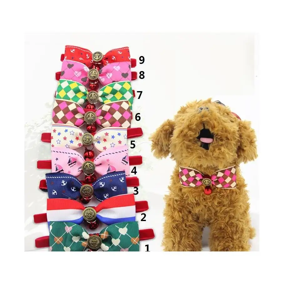 

Pet Supplies Dog Dresses Adjustable Dogs Cats Tie Dog Apparel Bow Lovely Adorable Sweetie Grooming Tie Necktie Neck Wear