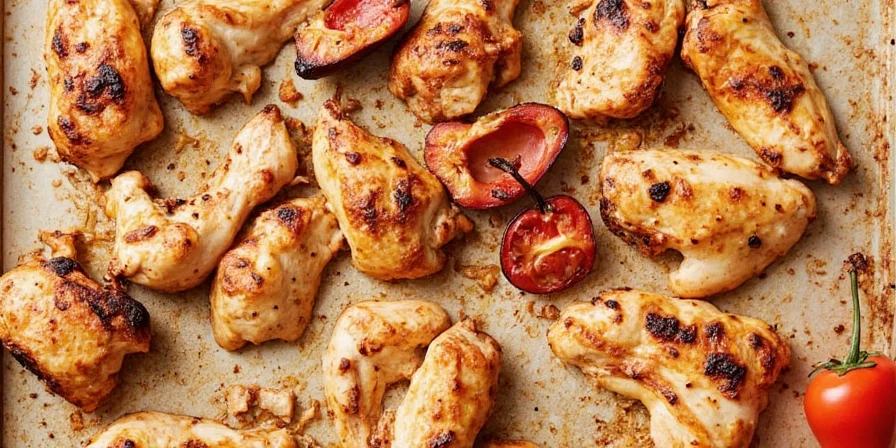 Grilled chicken breast with spices