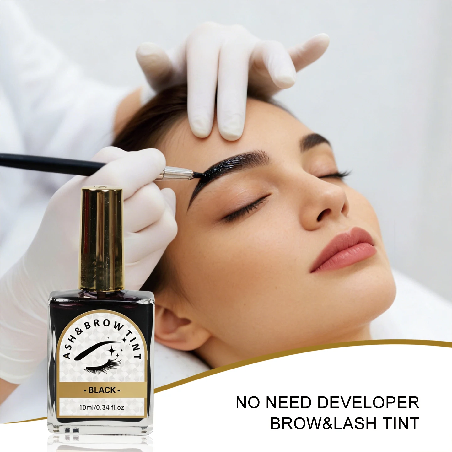 No developer Stay 3-7 days Beauty Salon Black Brown Variations Henna Eyebrows Paste Vegan Dye Shades Tint with private label