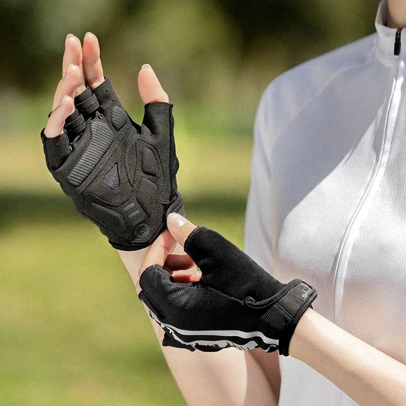 

Wholesale Bike Bicycle Cycle Non-Slip Breathable Gloves New Fashion Cycling Mens Women's Gel Pad Half Finger Gloves