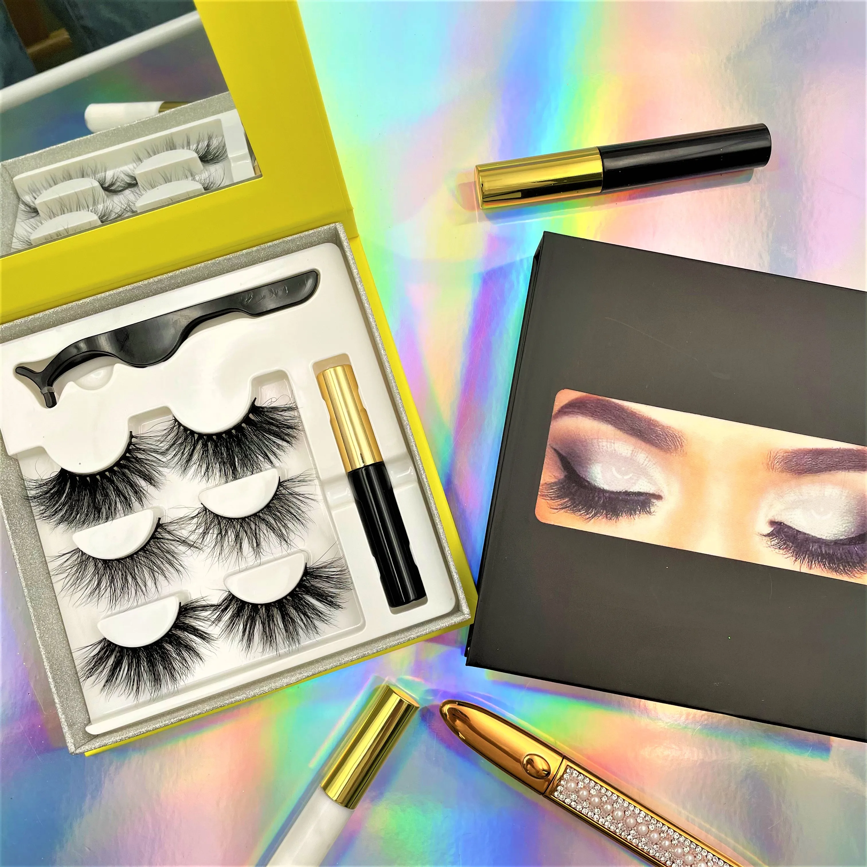 

Vendors Natural False Eyelashes In Stock Handmade Lashes Wholesale Lashbox packaging