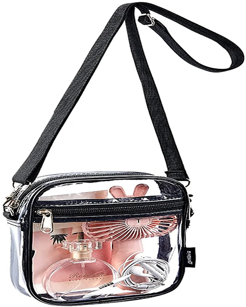 

Clear Crossbody Bag, Stadium Approved Clear Purse Bag for Concerts Sports Events, Customized