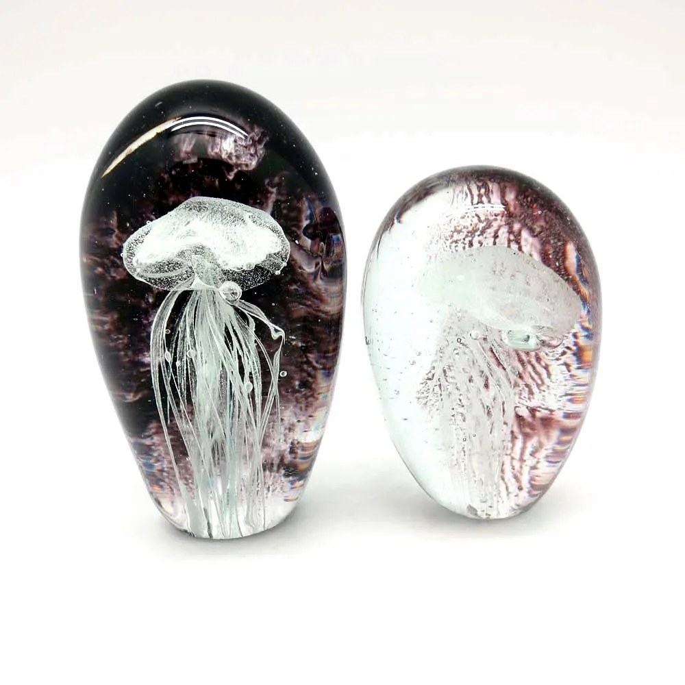Beautiful Crystal Glass With Custom Jellyfish Design Paperweight Buy