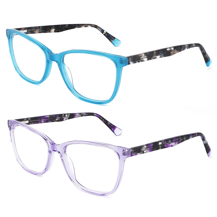 

New design fashion women's transparent frame popularhigh quality eyewear acetate eyeglasses eyeglasses frames