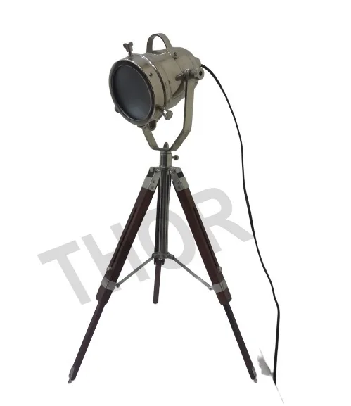 Vintage Spotlight Tripod Table Light