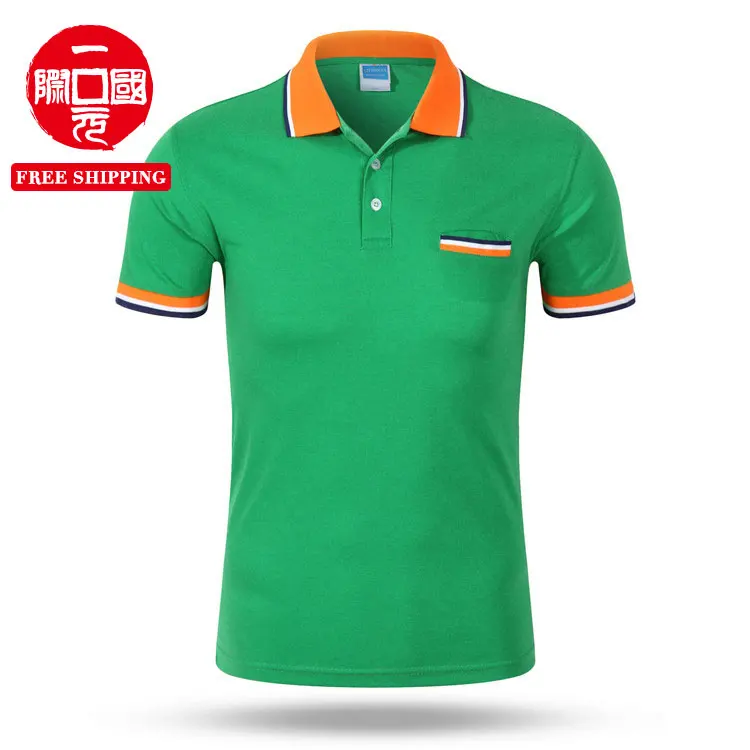 

2021 corporate short-sleeved lapel polo shirt custom work clothes class clothes