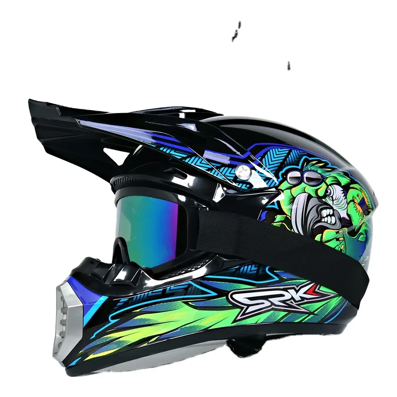 

Top ABS Motobiker helmet DH motorcycle racing helmet off-road downhill mountain helmet buy one get three WLT-126