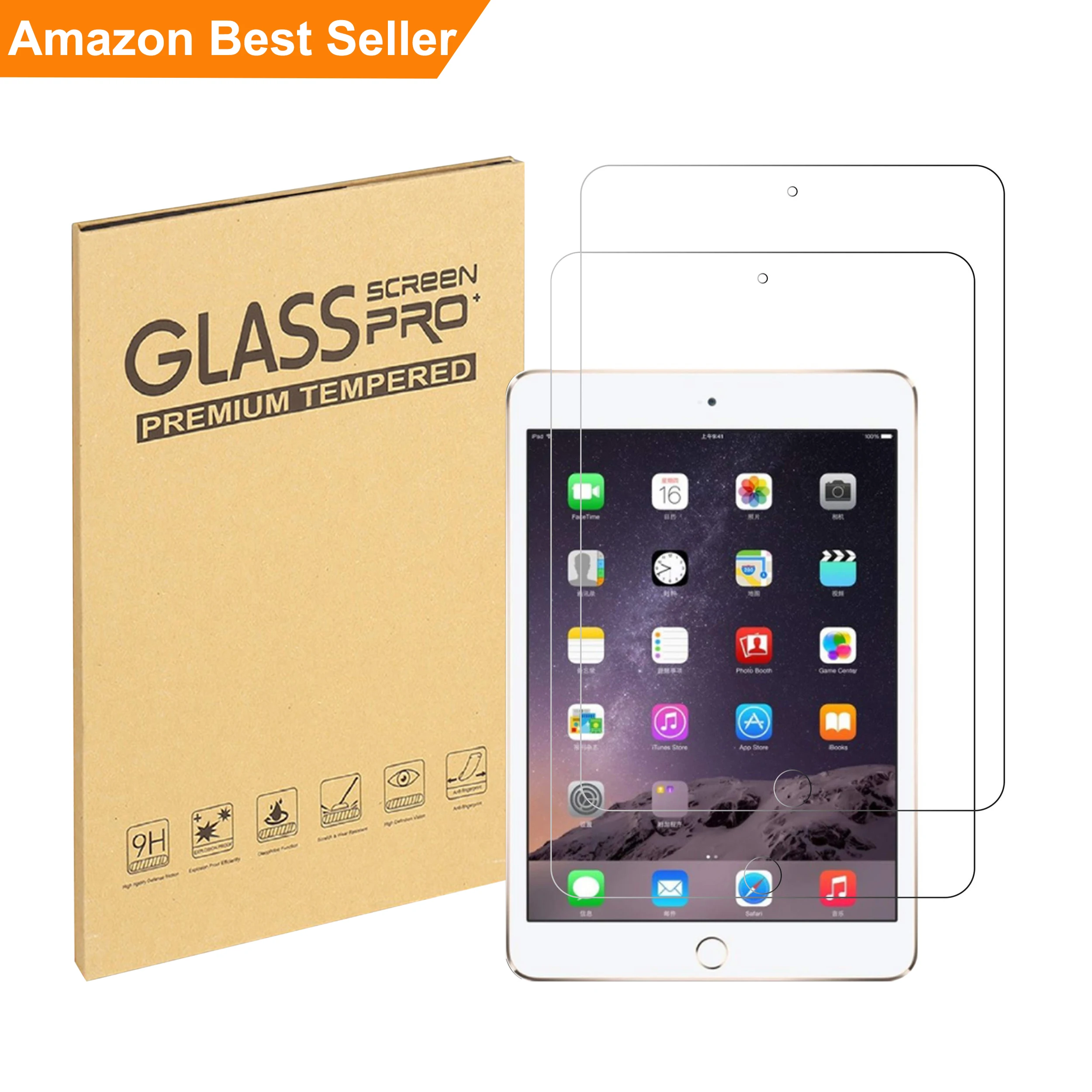 

Amazon Tempered Glass 9H Hardness 2Pack Compatible with for iPad Mini 1 2 3 Ultra Clear 2.5D Anti Scratch Screen protector