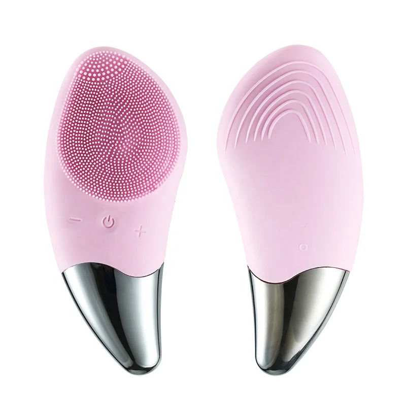 

Best-selling New in 2021 Automatic Rotating Silicone Facial Cleanser Facial Ceansing Brush for Beauty Personal Care, Rose pink