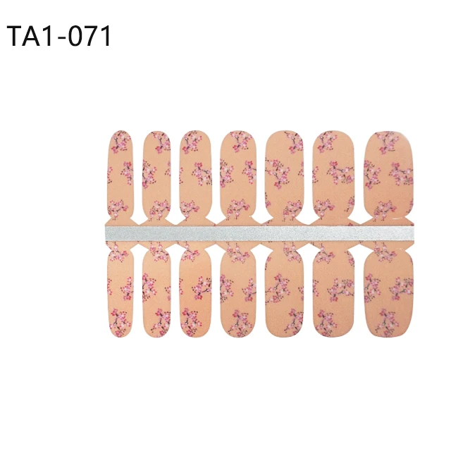 

QY Colourful Nail Stickers Sticker Solid Color Types Of Wraps Nail Polish Wraps Strips