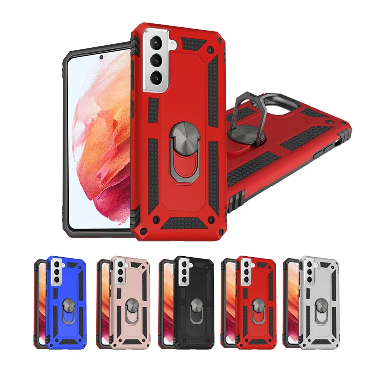 

Oem Car Bracket 360 Rotating Flexible Mobile Case For Samsung Galaxy S21 Plus 5G Phone Back Cover