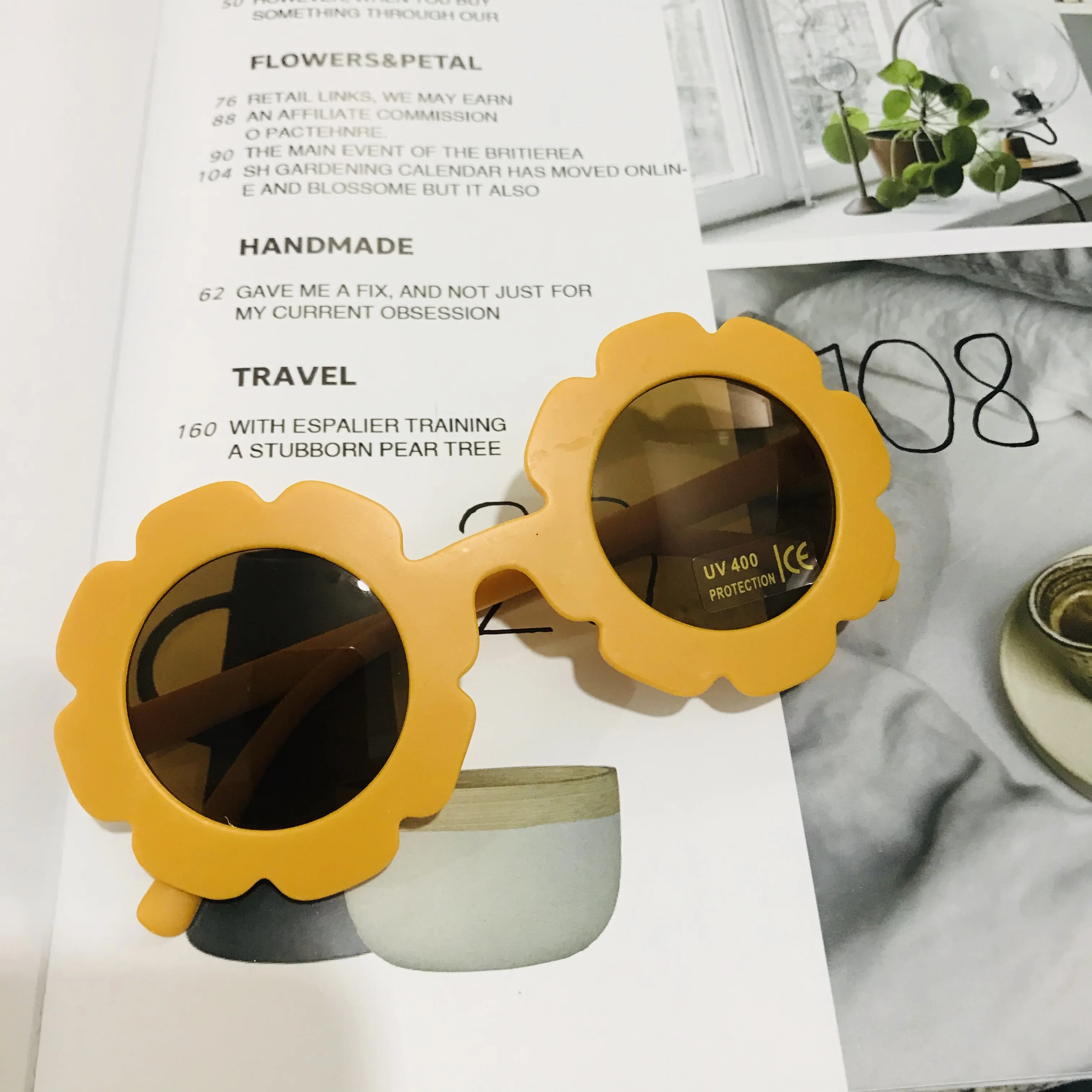 

2022 fashion circle children sunglasses baby little girls kids flower sunglasses