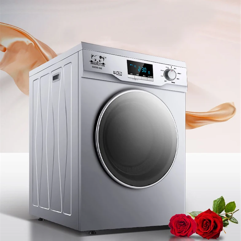 
9 kg home automatic portable electric clothes dryer machine/Silver 