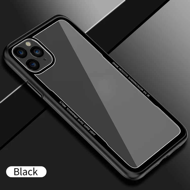 

Free Shipping 1 Sample OK Cheap 9H Tempered Glass New Product Mobile Phone Case For iPhone 11 Pro Max / X / 7 8 Plus