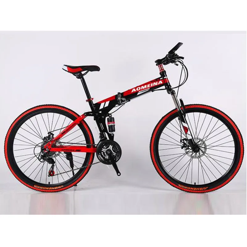 

2020 Wholesale 26 inch Carbon Steel Custom Logo Folding Mountain Bicycle/plegable bicicleta barata, Red,yellow,blue,white, black