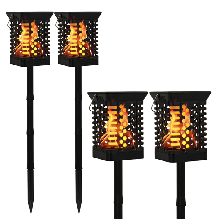 

Outdoor Waterproof Flickering Led Flames Torch Lights Solar Power Tiki Torches Decoration Lighting For Garden Patio Lawn