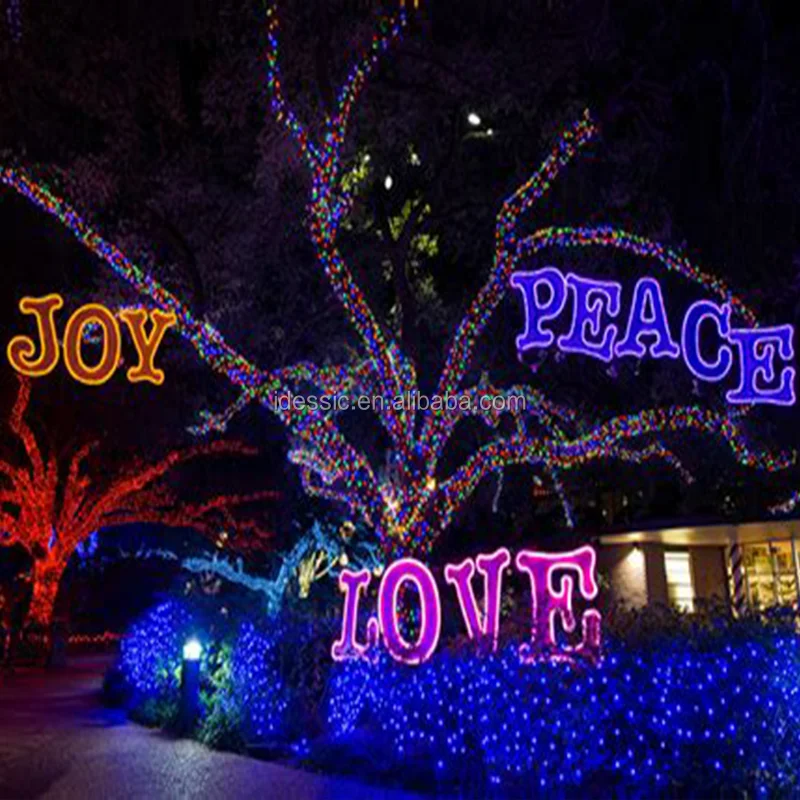 Outdoor Lighted Church Signs Led Peace Love Joy Believe Led Christmas