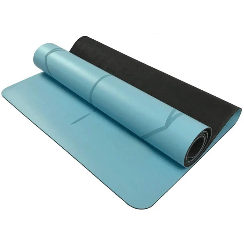 

Fitness Training Eco Friendly Non-slip rubber Yoga Mat With Carrying Strap