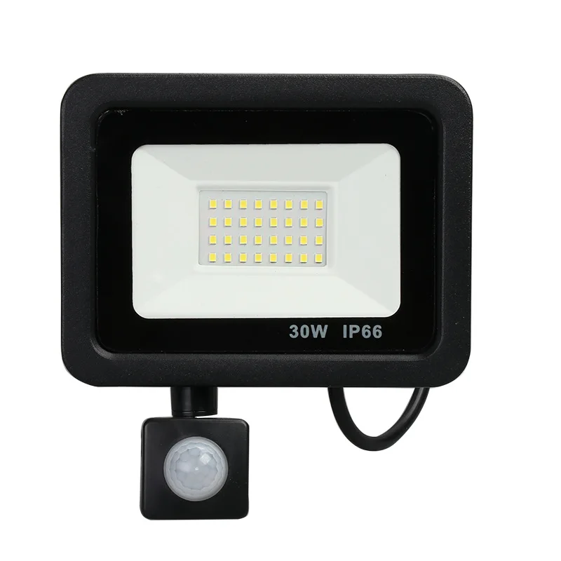 2020 Hotsale Ultra-thin10w 20w 30w 50w IP65 PIR Motion Sensor SMD LED Floodlight