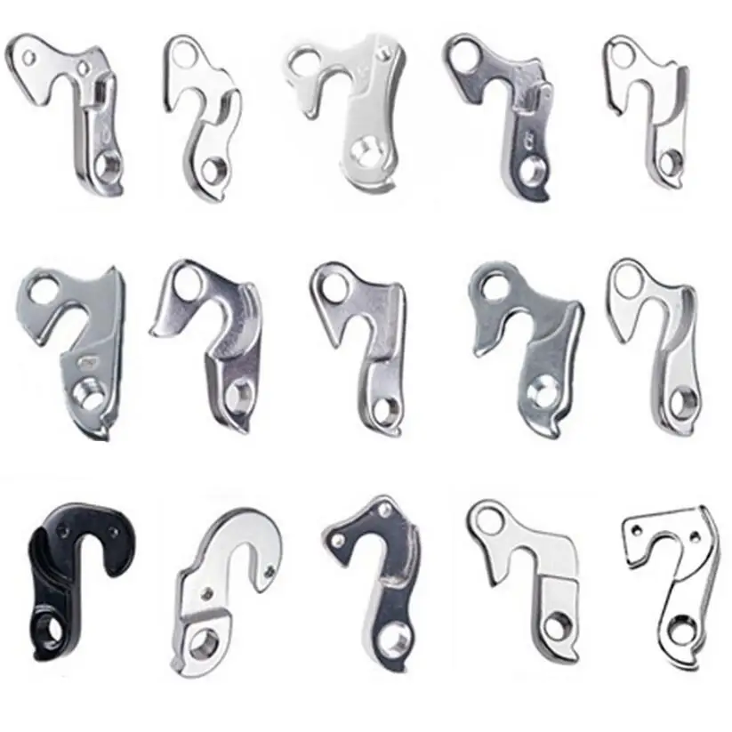 

Aluminum Alloy Cycling Road Bicycle Mountain Bike Frame MTB Gear Rear Derailleur Hanger Dropout bike Frame derailleur hook, Silver