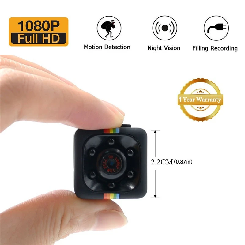 

SQ11 Mini Camera HD 1080P Night Vision Camcorder Car DVR Infrared Video Recorder Sport Digital Camera WIth TF Card Slot DV Cam