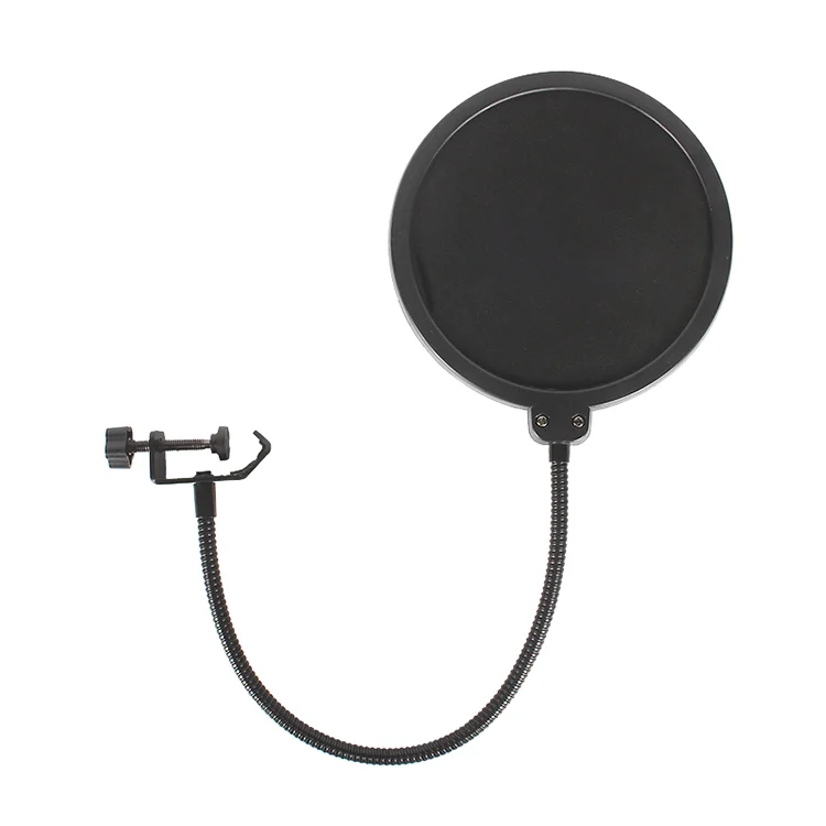 

High quality two layers Round Shape Microphone sound Filter U-Type Microphone Pop Filter shield