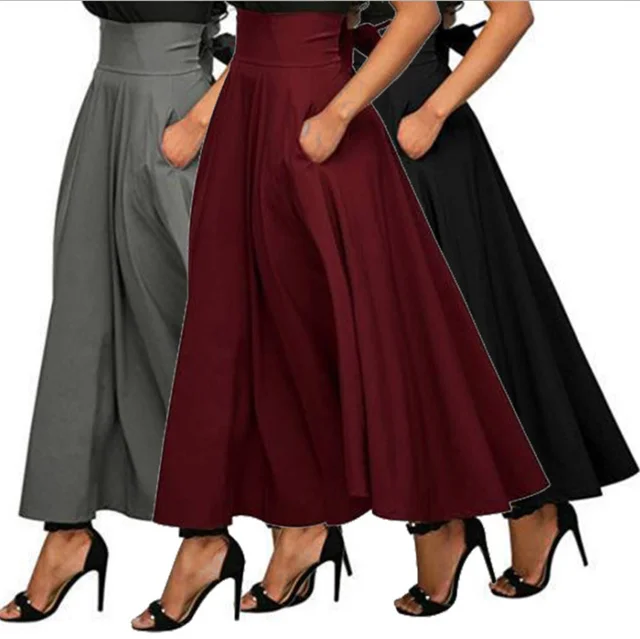 

2022 Spring Fashion and Elegant Long Waist Office Commuter Skirt, Picture showed