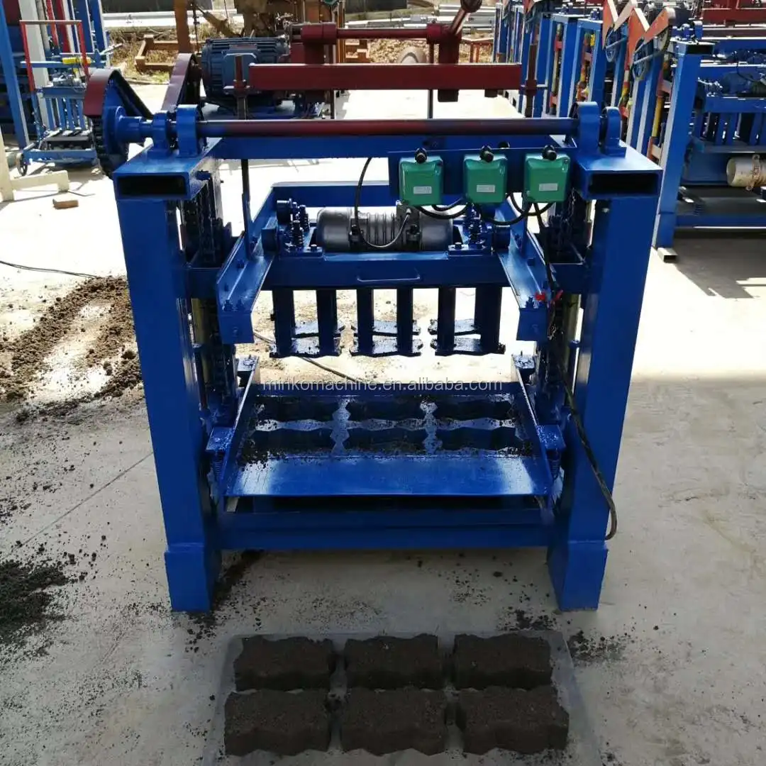 Soil Block Maker Machine Automatic Concrete Hollow Blocks Making