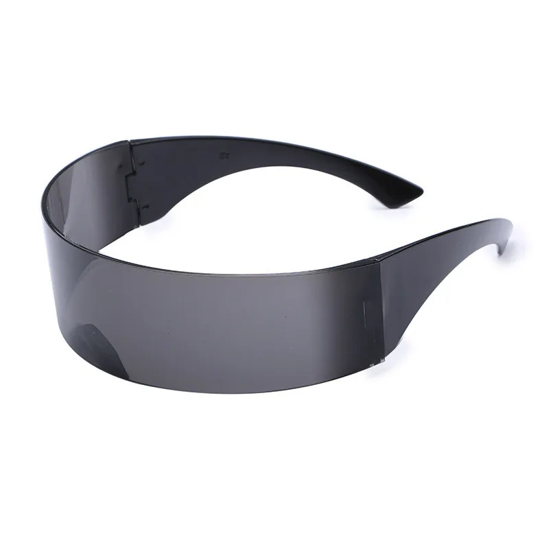 

2021 Newest Design Party Glasses One-Piece Fashion Futuristic Sunglasses