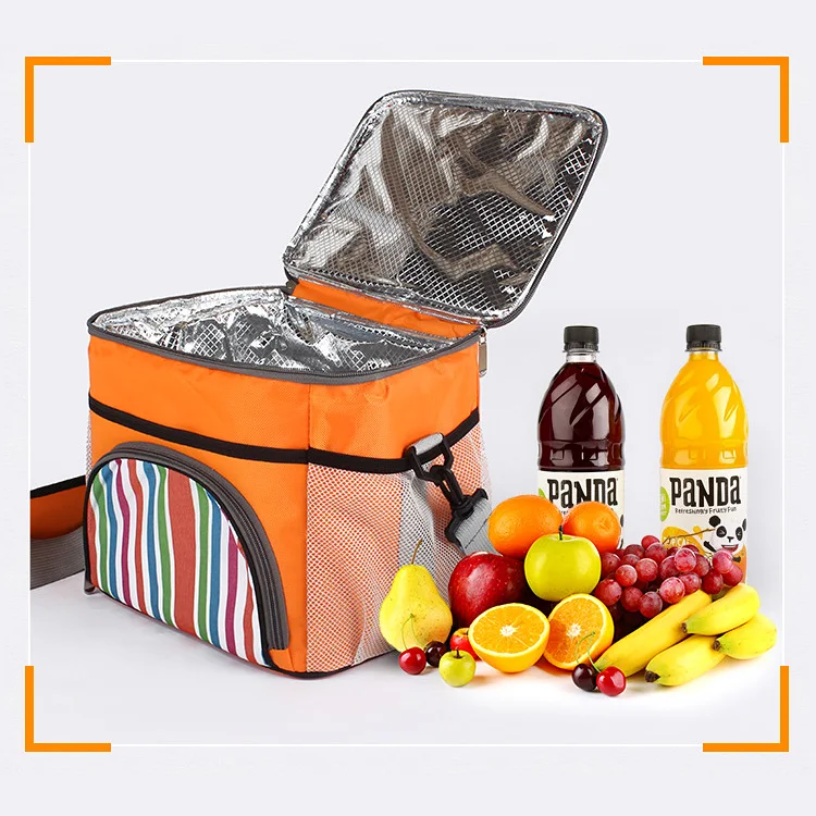 

14.5L 1680D Oxford Cloth Custom Insulated Thermal Bag Food Delivery Picnic Camping Lunch Cooler Bag, Customized color
