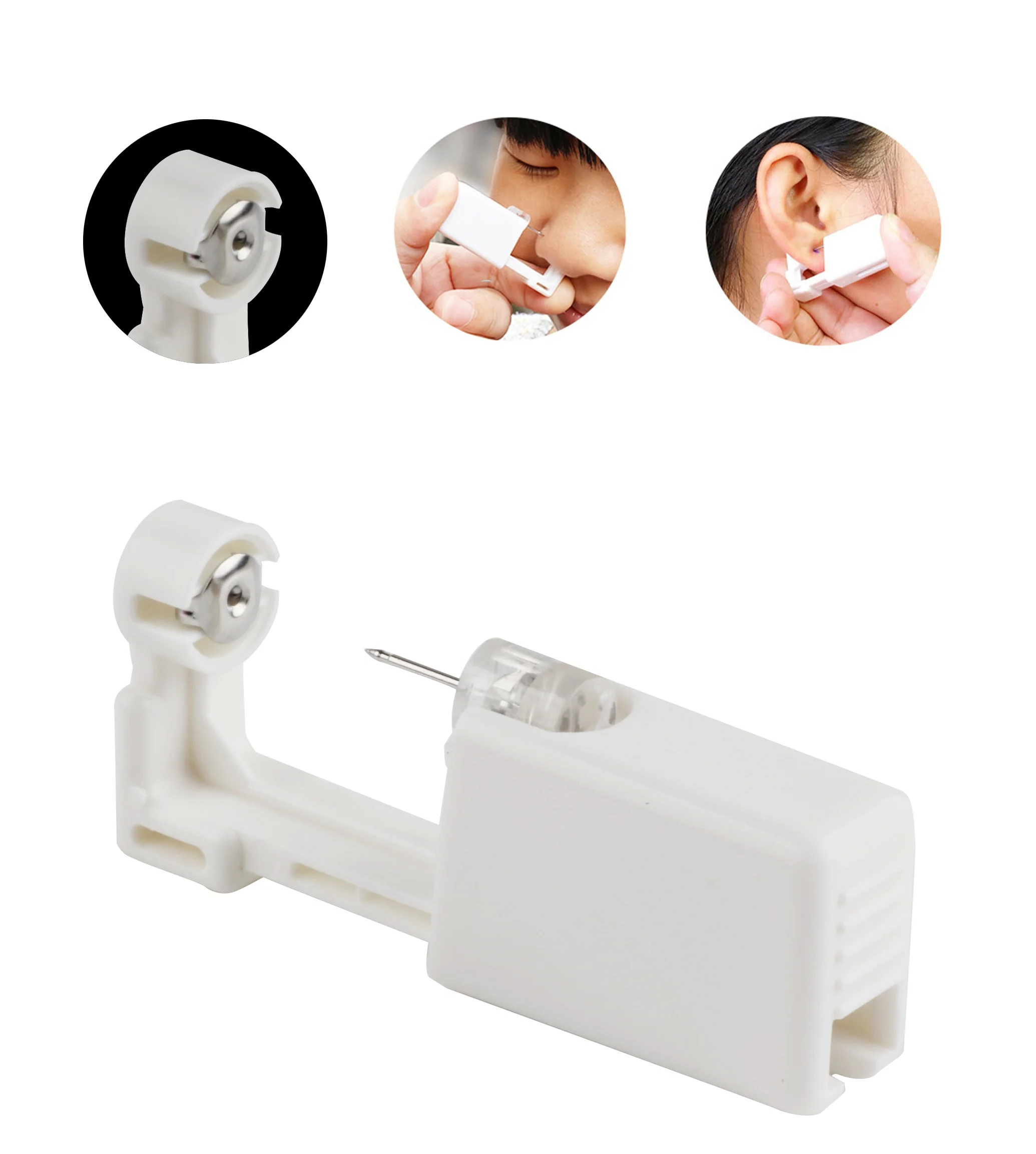 

Earring Gun Piercing Disposable Safety Second Generation 1/100 With Moment Tool With Ear Stud Pierce Kit HOT, Picture