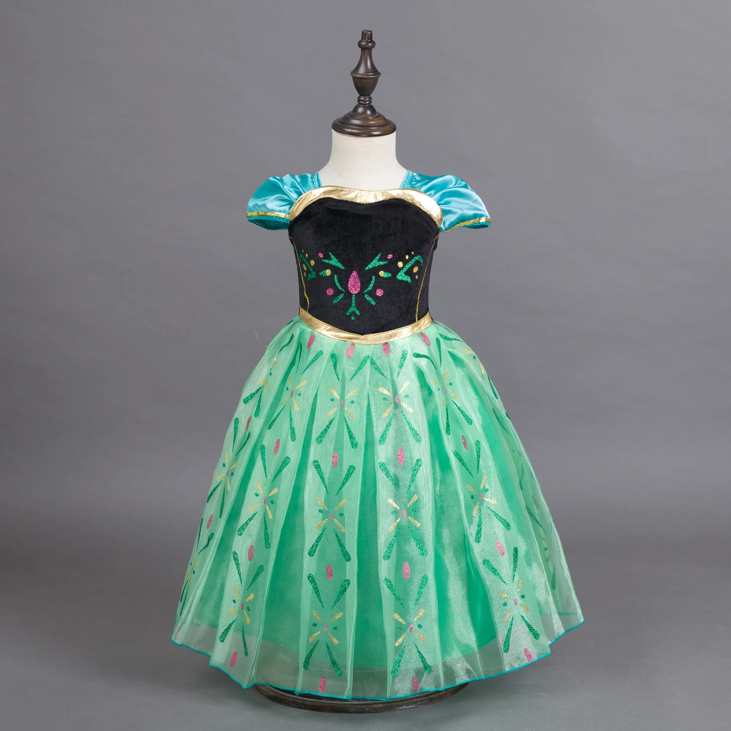 

Kids Cheap Custom Frozen 2 Clothes Anna Dress Cosplay Princess Costume For Girls, Blue/purple